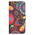 Pattintható tok a Motorola Moto G53 5G / G23 / G13, Wallet, colorful jellyfish, fekete