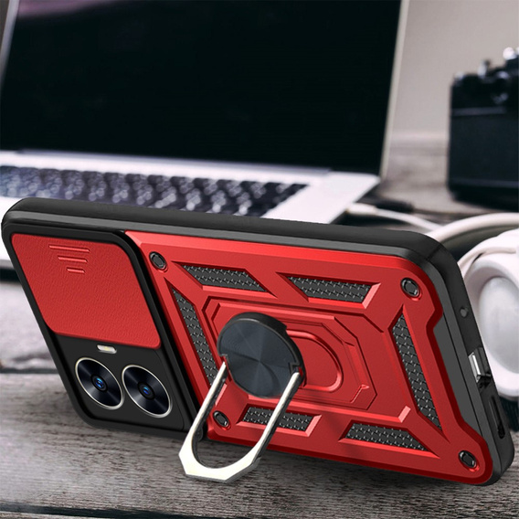 Telefontok a Realme C55, CamShield Slide, piros