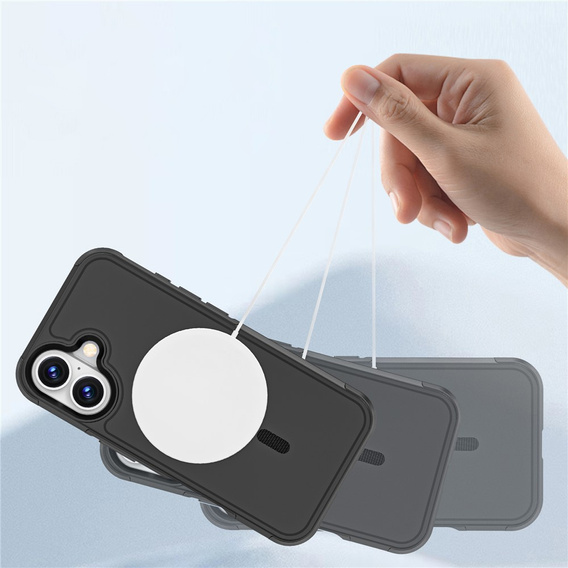 MagForce tok iPhone 17 készülékhez, MagSafe-hoz, páncélozott, fekete