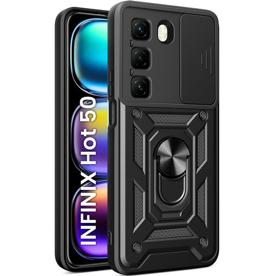 Telefontok a Infinix Hot 50 4G, CamShield Slide, fekete