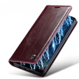 CASEME flip tok Samsung Galaxy S8, Waxy Textured, piros