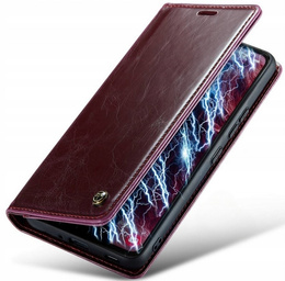 CASEME flip tok Samsung Galaxy A53 5G, Waxy Textured, bordó