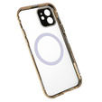 Magnetic Dual Glass MagSafe tok iPhone 12, arany