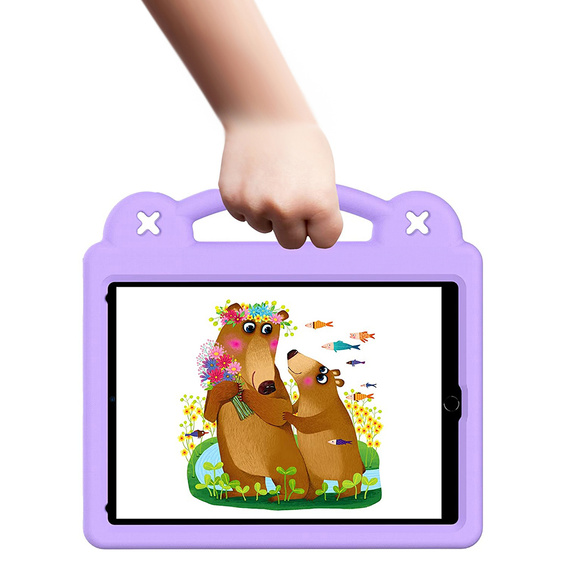Gyermek tok Lenovo Tab M10 X505F X605F / Tab P10-X705F/L / Huawei T5 10.1, Cute Patterns, állvánnyal, lila
