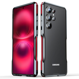 Teletok LUPHIE Samsung Galaxy S25 Ultra-hoz, Armor Bumper, fekete