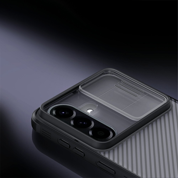 NILLKIN Camshield Pro tok kameravédővel Samsung Galaxy A57 5G készülékhez, átlátszó/fekete