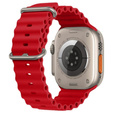 Pasek Silikonowy Ocean do Apple Watch 1/2/3/4/5/6/7/8/SE/ULTRA 42/44/45/49mm, Czerwony