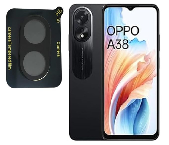 Edzett kameraüveg Oppo A18 4G / A38 4G, fekete