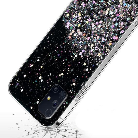 Telefontok a Samsung Galaxy M31s, Glittery, fekete