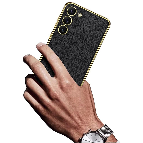 Telefontok a Samsung Galaxy S24, GKK Leather, fekete