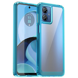 Telefontok a Motorola Moto G14, Fusion Hybrid, átlátszó / kék
