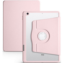 Tok iPad 10.2" 2021/2020/2019 (9/8/7 gen.), tolltartóval, 360°-os forgatható, rózsaszín