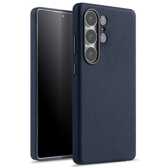 MELKCO tok Samsung Galaxy S25 Ultra, bőr, sötétkék