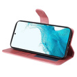 Pattintható tok a Samsung Galaxy A34 5G, Leather Wallet, rózsaszín rose gold