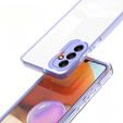 Telefontok a Samsung Galaxy A14 5G, Fusion Hybrid, átlátszó / lila