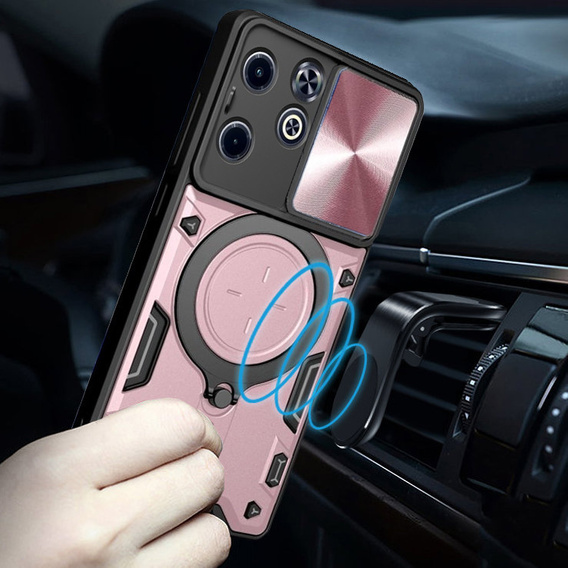 Páncélozott tok Infinix Hot 40i, CamShield Slide, rózsaszín rose gold