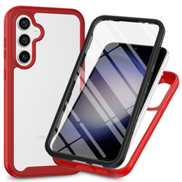 Tok Samsung Galaxy A35 5G készülékhez, Shockproof, fóliával, piros