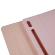 Tok + billentyűzet Galaxy Tab S7+ Plus / S8+ Plus /S7 FE T730 T733, Pen Slot, rózsaszín rose gold