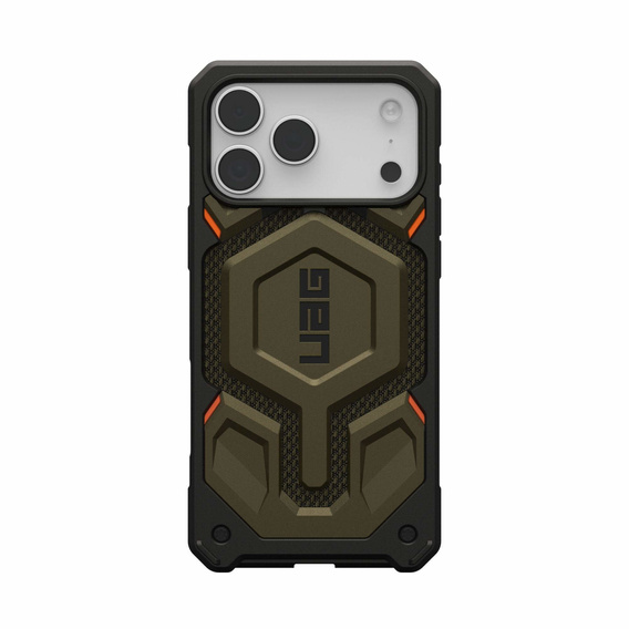 Urban Armor Gear tok iPhone 17 Pro Max, Monarch Pro Kevlar MagSafe, Kevlar Element Green, Kevlar zöld