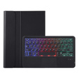 Bluetooth Touchpad megvilágított billentyűzet tok Lenovo Idea Tab 11" 2025 TB336FU TB336ZU TB336FU, fekete