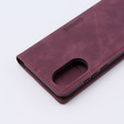 Telefontok a Oppo A78 4G, ERBORD Vintage, pénztárca patenttal, piros