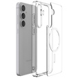 Spigen Ultra hibrid MagSafe tok Samsung Galaxy S25 Ultra, átlátszó / fehér