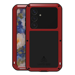 Love Mei Telefontok a Samsung Galaxy S25, armored with glass, piros