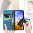 Pattintható tok a Realme 14 5G / Realme 14T 5G, Butterfly, kék