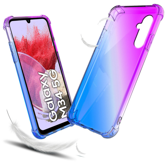 Tok Samsung Galaxy M34 5G, Gradient Dropproof, Lila / kék
