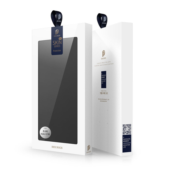 Dux Ducis Telefontok a Xiaomi Redmi Note 13 5G, Skinpro, fekete