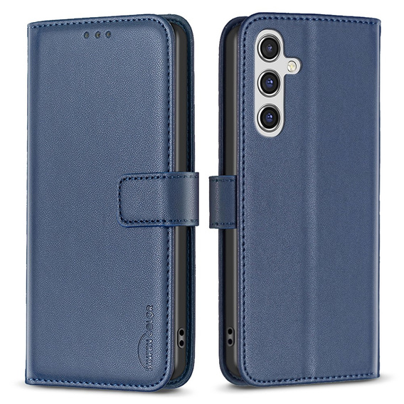 Pattintható tok a Samsung Galaxy A35 5G, BINFEN Wallet, kék
