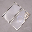 Magnetic Dual Glass MagSafe tok Samsung Galaxy S22 Ultra, arany