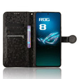 Flap tok ASUS ROG Phone 8 Pro, Wallet Rhombus, fekete