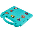 Gyermek tok Apple iPad Air 11" 6 gen. 2024, Cute Patterns, állvánnyal, zöld