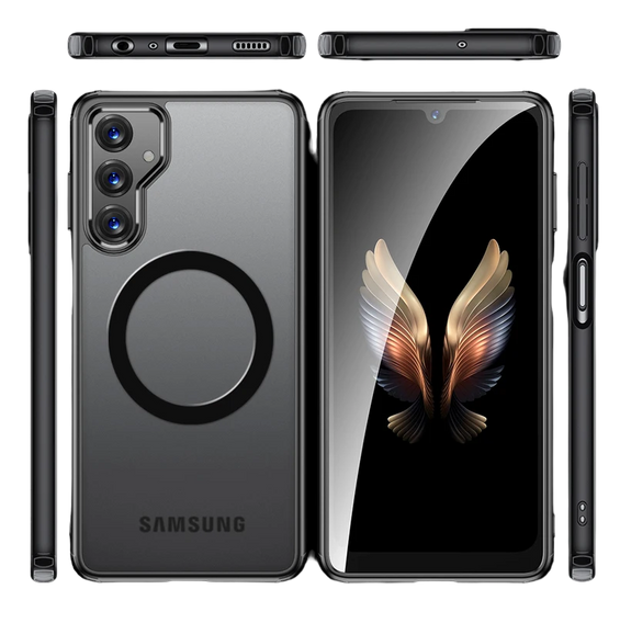 Tok a Samsung Galaxy A35 5G, Fusion Hybrid, MagSafe-hoz, fekete