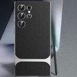 Telefontok a Samsung Galaxy S24 Ultra, GKK Woven Leather, fekete