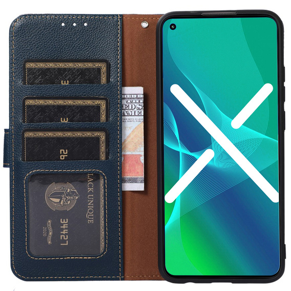 Pattintható tok a Motorola Edge 30 Neo 5G, KHAZNEH RFID, Dual Color, kék