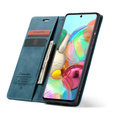 CASEME tok Samsung Galaxy A71, Leather Wallet Case, zöld