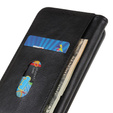 Telefontok a Huawei Nova 9, Wallet Litchi Leather, fekete