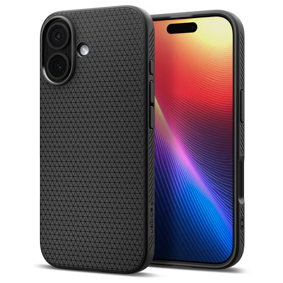 Spigen Liquid Air tok iPhone 17 készülékhez, matt fekete