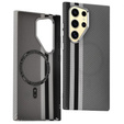Tok Samsung Galaxy S24 Ultra, Carbon Fiber MagSafe, szürke