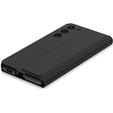 Pattintható tok a Samsung Galaxy S23 Plus, GKK Leather, carbon fekete