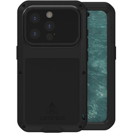 Love Mei Telefontok a iPhone 15 Pro, armored with glass, fekete