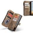 CASEME tok Samsung Galaxy A56 5G, Leather Wallet Cash and Card Slots, pánttal, barna