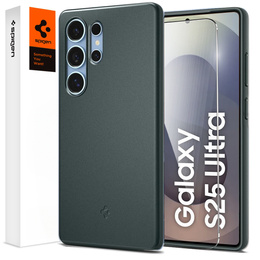 Spigen tok Samsung Galaxy S25 Ultra készülékhez, Thin Fit Mag, zöld + 9H edzett üveg