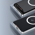 Kameravédő tok Motorola Edge 50 Pro 5G, CamShield MagSafe, ezüst