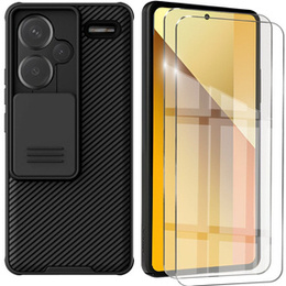 Tok Xiaomi Redmi Note 13 Pro+, páncélozott Nillkin, CamShield Pro, fekete