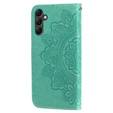 Pattintható tok a Samsung Galaxy A14 4G/5G, Mandala Flower, zöld
