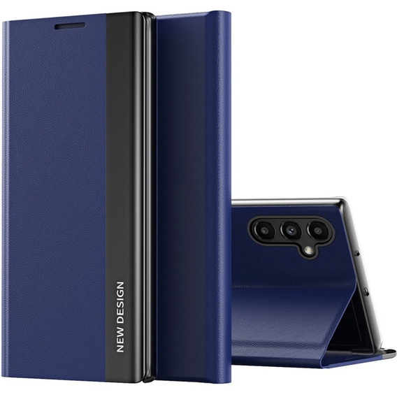 Pattintható tok a Samsung Galaxy A14 4G/5G, Side Magnetic, sötétkék