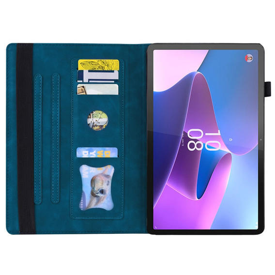 Tok Lenovo Tab P11 Pro Gen 2 TB132FU TB132XU 11.2", Classic, tolltartóval, kék